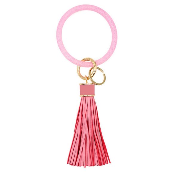 Silicone Key Ring with Tassel - Picture 2 of 3